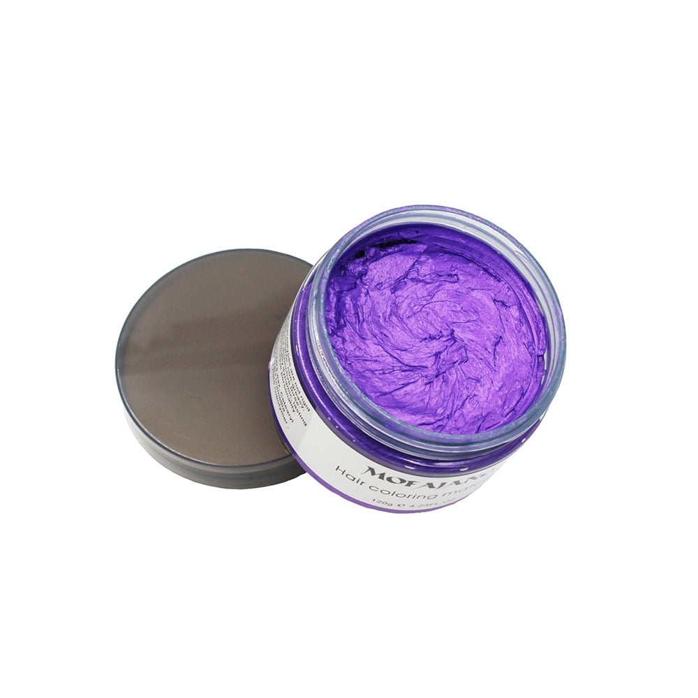 Uitwasbare Haarkleurwax 120g Tijdelijke Haarverf Styling Gel Waterbasis Plantextracten Meerdere Kleuren | Sulvida