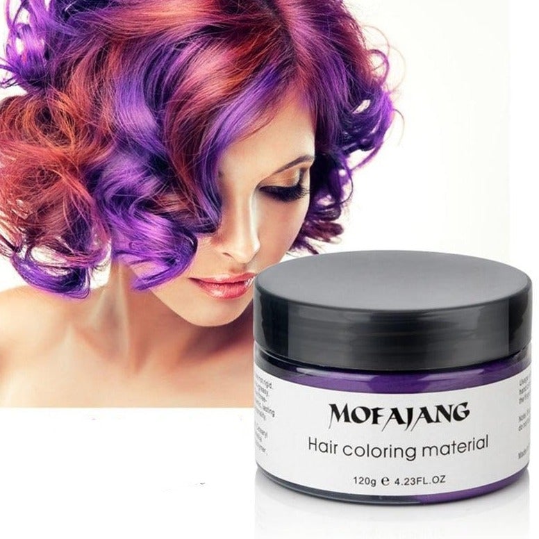 Uitwasbare Haarkleurwax 120g Tijdelijke Haarverf Styling Gel Waterbasis Plantextracten Meerdere Kleuren | Sulvida
