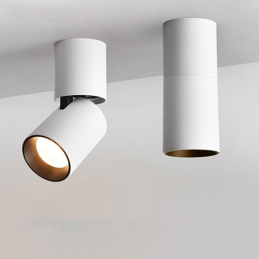 Verstelbare Opbouwspot Rond LED Plafondverlichting Zwart Wit Dimbaar Richtbaar 7W 12W Spotverlichting Woonkamer | Sulvida