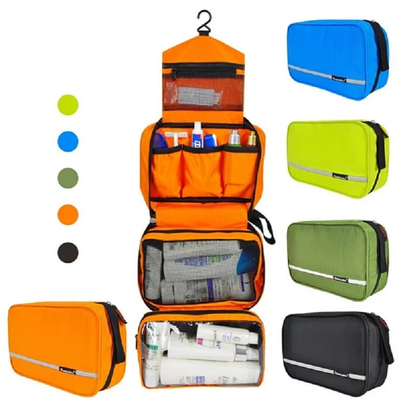 Ruime Toilettas Waterdicht met Vakken Reiscosmeticaorganizer Hangende Make-up Tas voor Thuis Sportschool & Vakantie | Sulvida