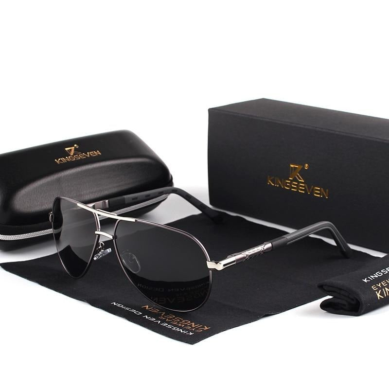 Vintage Zonnebril met Gepolariseerde Glazen Aluminium Montuur Heren Dames UV400 Bescherming Retro Eyewear | Sulvida