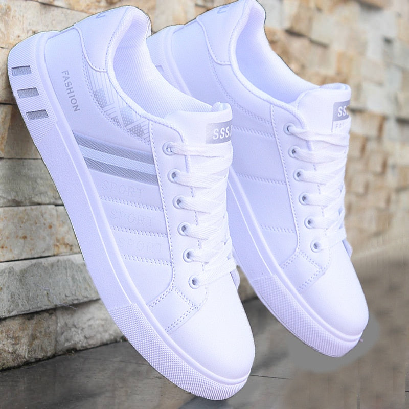 Comfortabele Herensneakers Sean – Sportieve Casual Schoenen met Zachte Zool – Perfecte Dagelijkse Sneaker voor Heren in Wit, Zwart of met Gekleurde Details – Gemakkelijk te Combineren met Elke Look | Sulvida