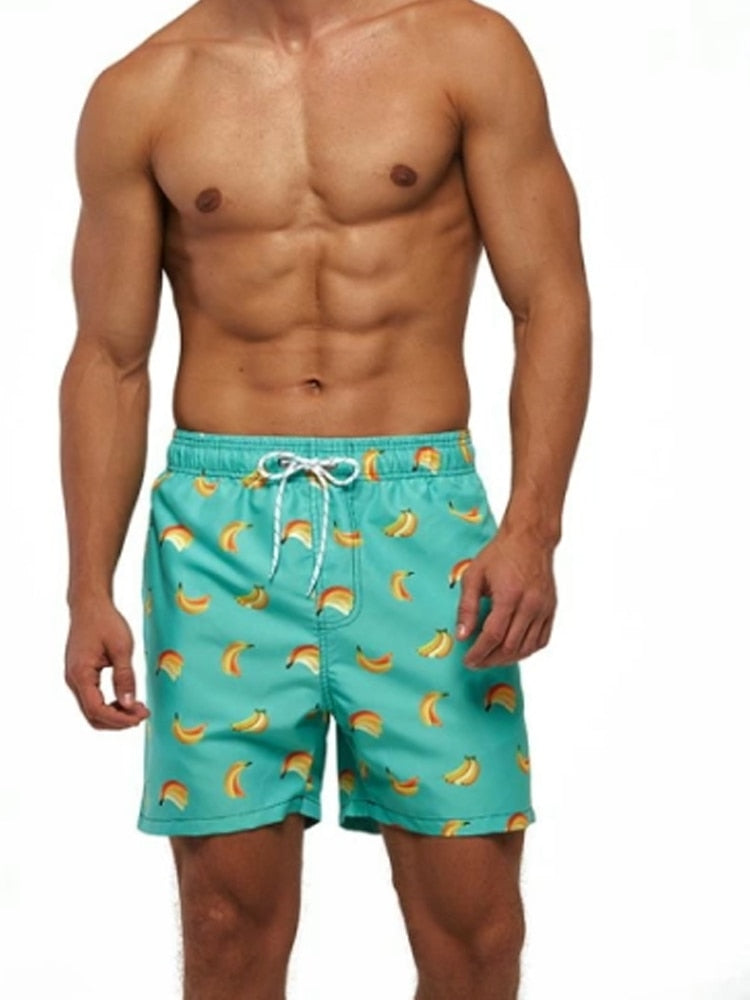 Heren Zwemshort met Tropisch Print en Verstelbaar Koord – Sneldrogende Strandbroek in 9 Varianten voor Zomer en Vakantie | Sulvida