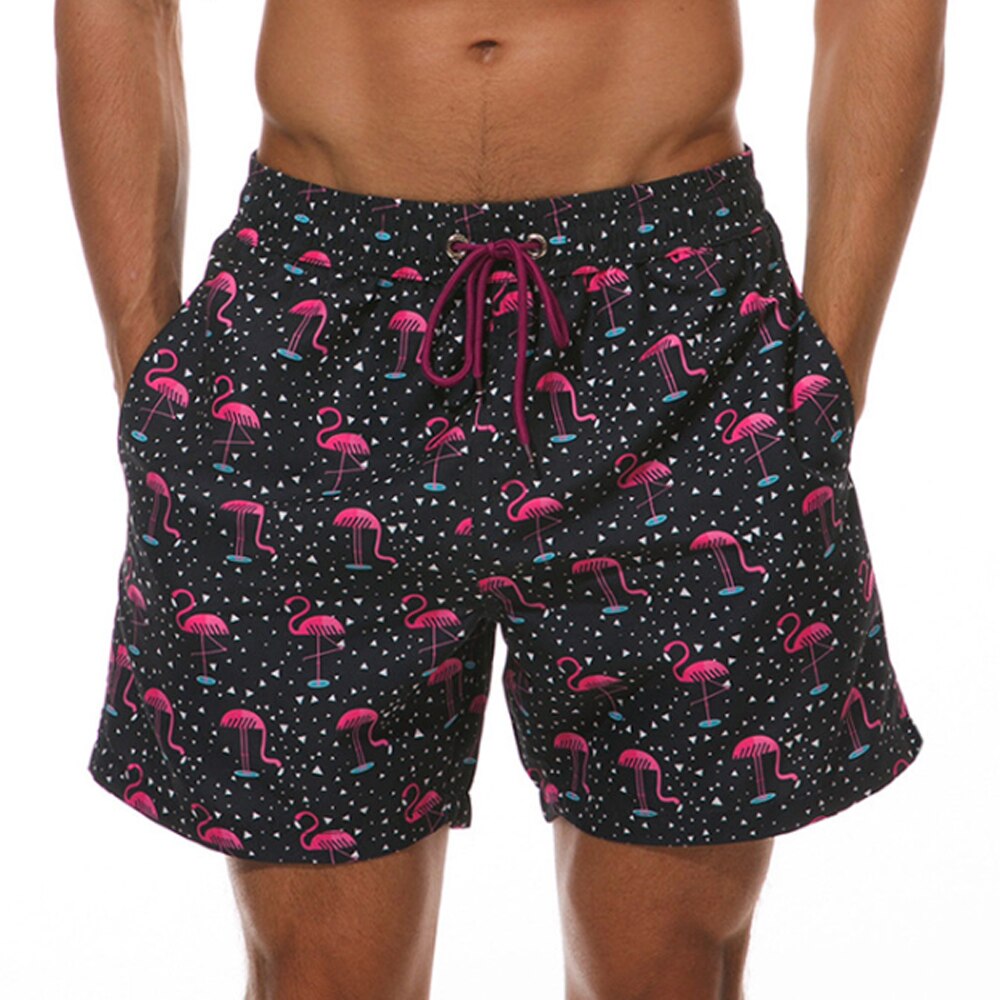 Heren Zwemshort met Tropisch Print en Verstelbaar Koord – Sneldrogende Strandbroek in 9 Varianten voor Zomer en Vakantie | Sulvida