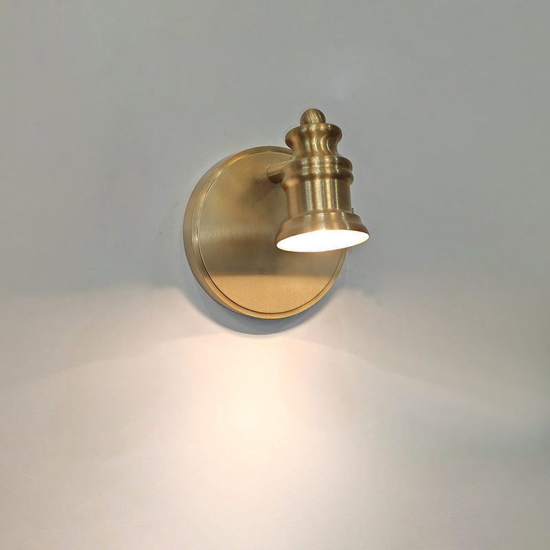 Messing Wandlamp met Verstelbare Spots Brons Vintage Spotverlichting Hal Woonkamer Eetkamer Zwenkbaar | Sulvida