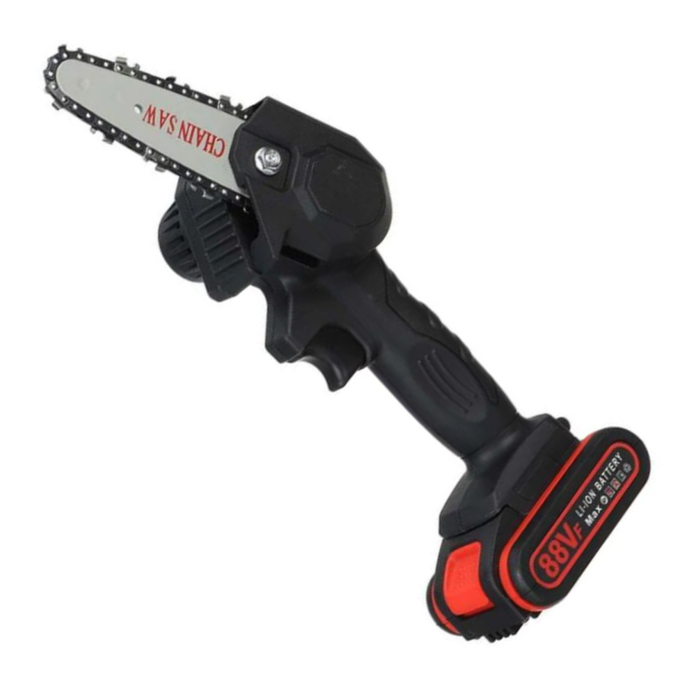 Draadloze Accu Kettingzaag 88V voor Snoeien en Zagen – Compacte Handkettingzaag voor Tuin en Bomen met Krachtige Motor en Lange Accuduur | Sulvida