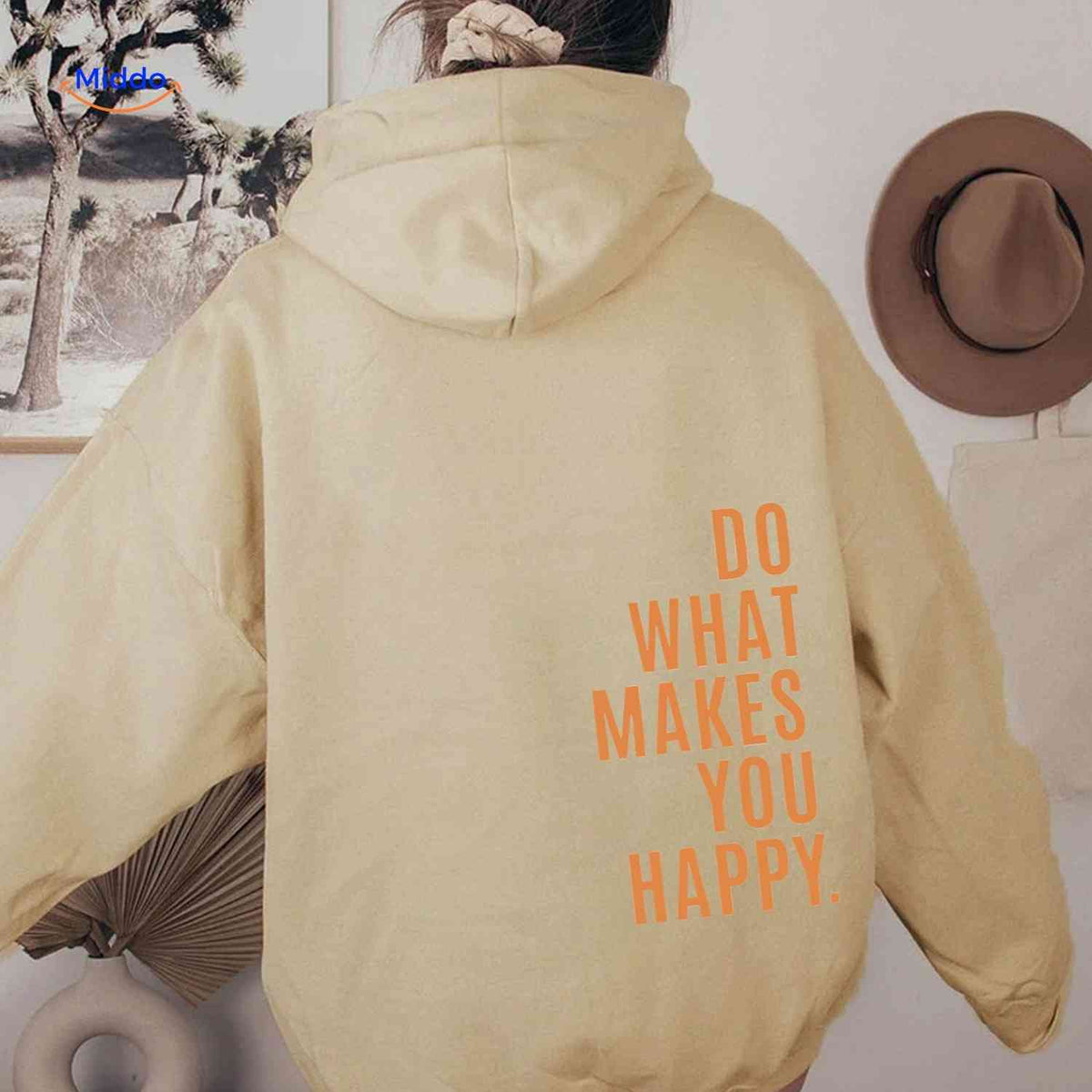 Oversized Hoodie met Motiverende Print Comfortabel Katoenen Sweater Streetwear Stijl Casual Unisex Mode | Sulvida