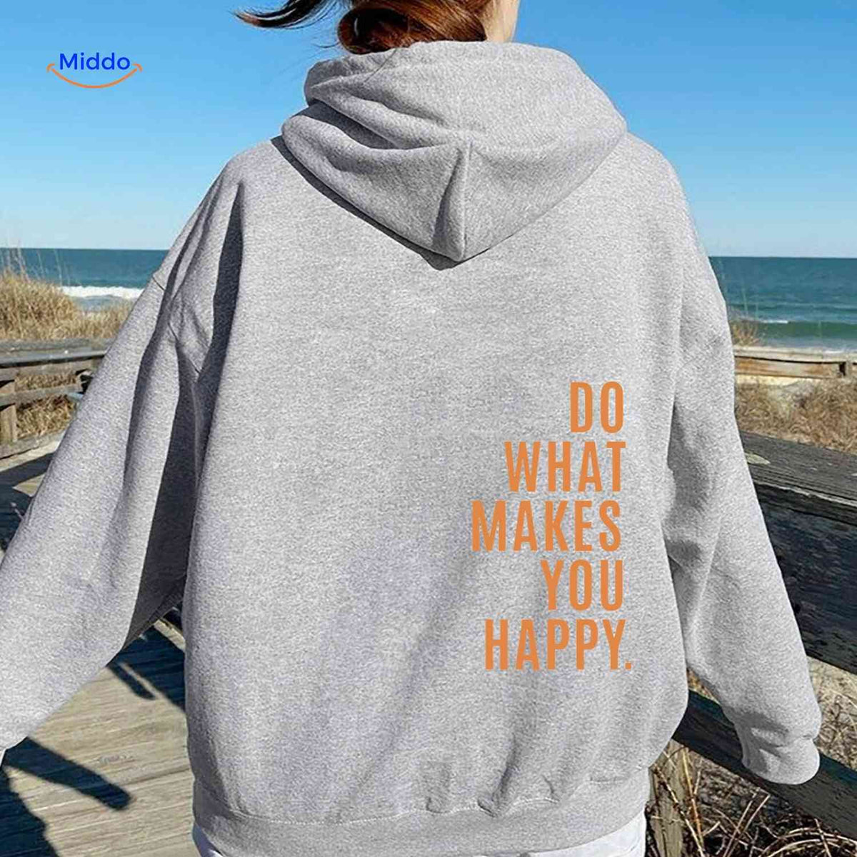 Oversized Hoodie met Motiverende Print Comfortabel Katoenen Sweater Streetwear Stijl Casual Unisex Mode | Sulvida