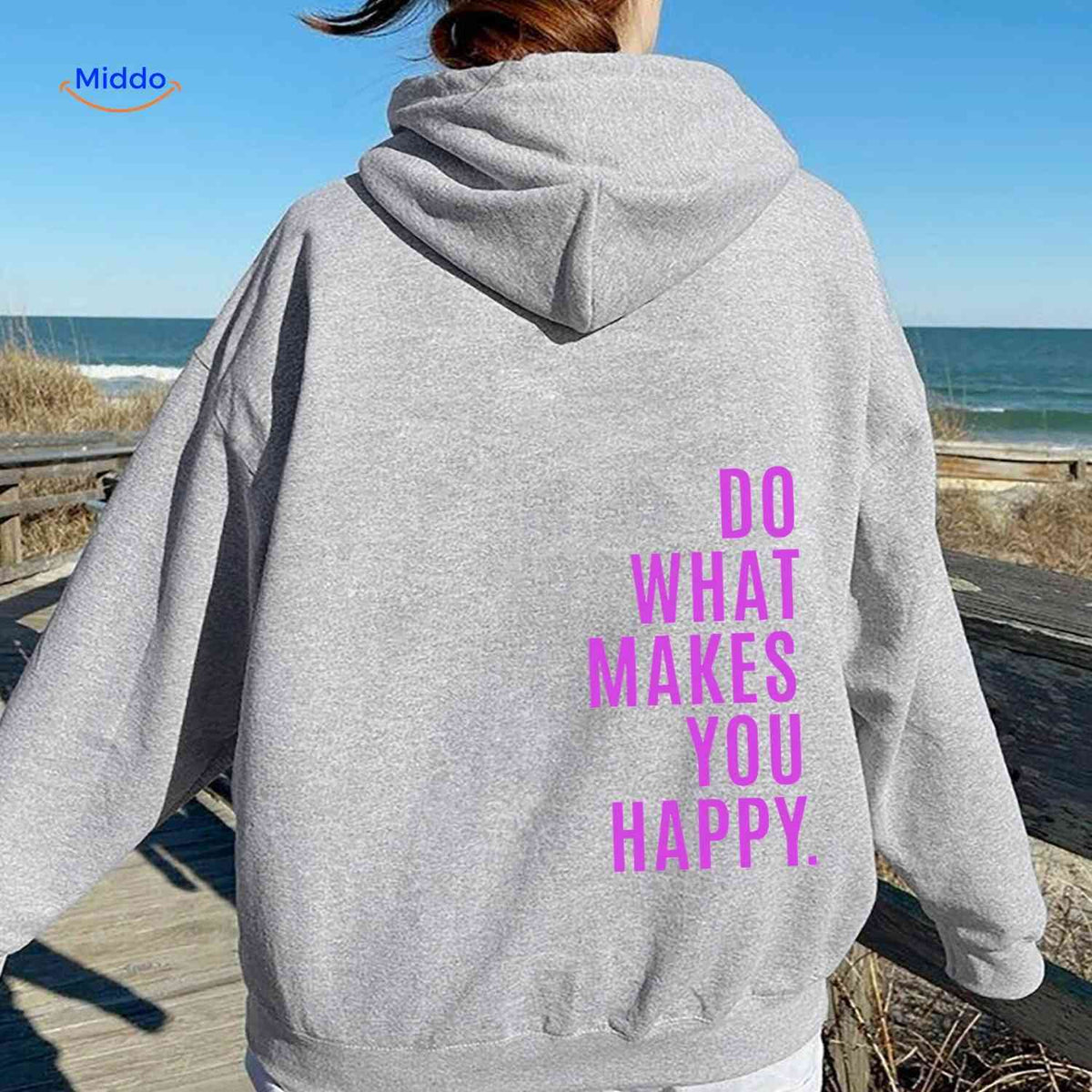 Oversized Hoodie met Motiverende Print Comfortabel Katoenen Sweater Streetwear Stijl Casual Unisex Mode | Sulvida