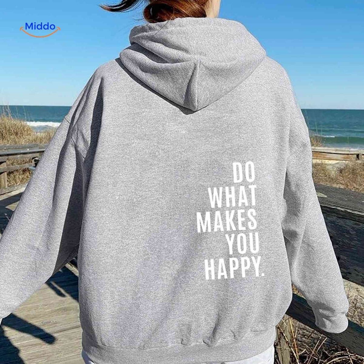 Oversized Hoodie met Motiverende Print Comfortabel Katoenen Sweater Streetwear Stijl Casual Unisex Mode | Sulvida