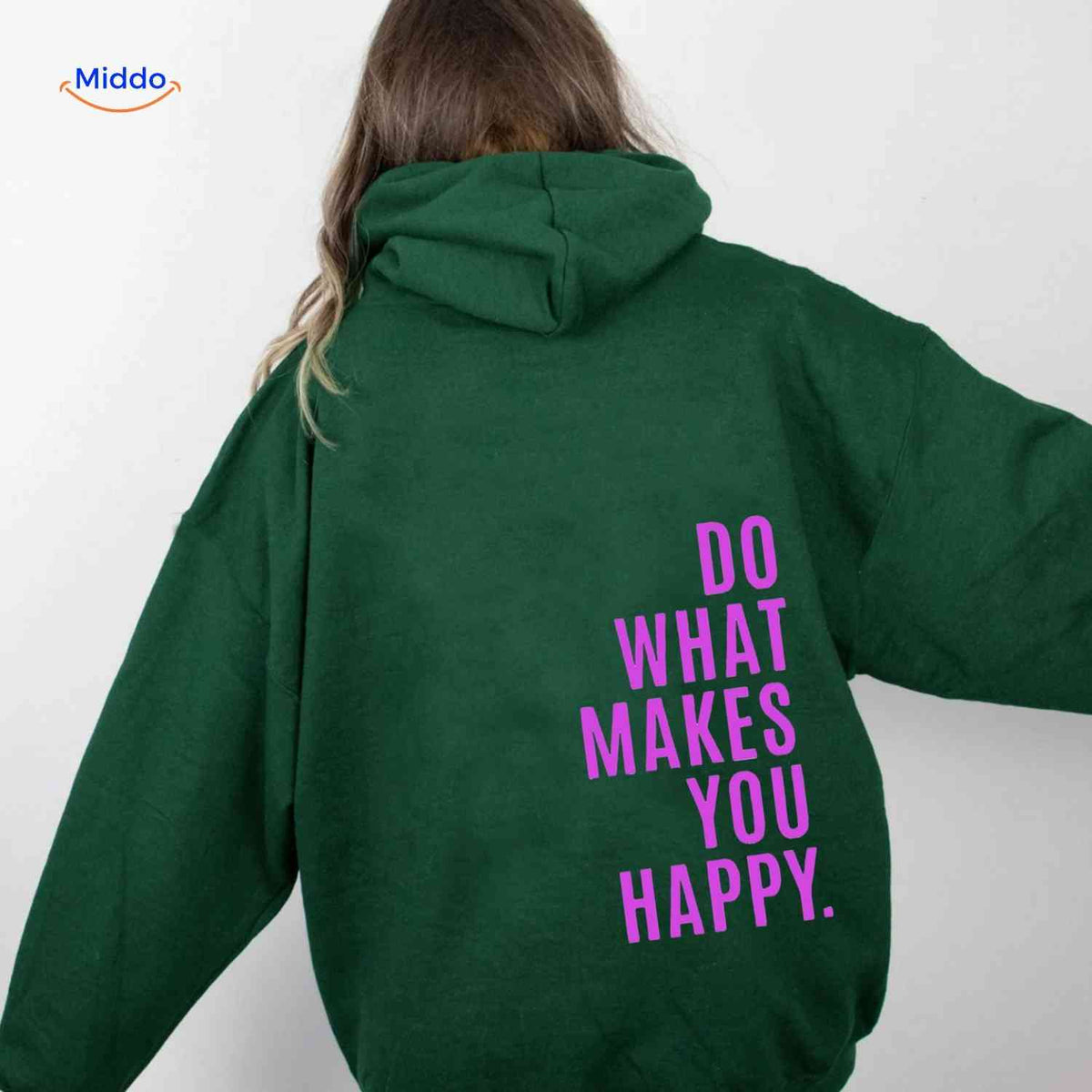 Oversized Hoodie met Motiverende Print Comfortabel Katoenen Sweater Streetwear Stijl Casual Unisex Mode | Sulvida