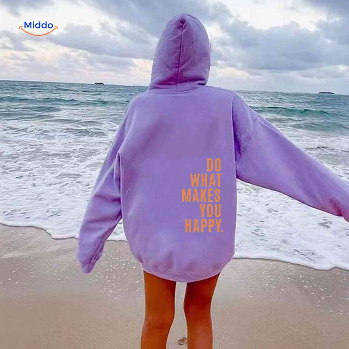 Oversized Hoodie met Motiverende Print Comfortabel Katoenen Sweater Streetwear Stijl Casual Unisex Mode | Sulvida