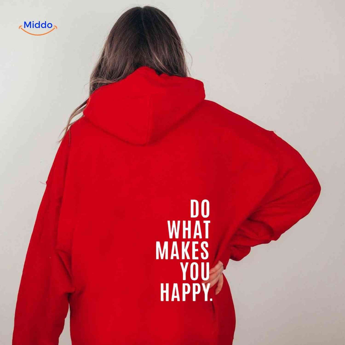 Oversized Hoodie met Motiverende Print Comfortabel Katoenen Sweater Streetwear Stijl Casual Unisex Mode | Sulvida