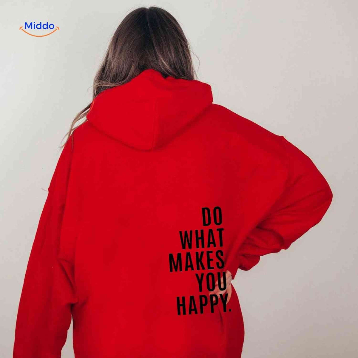 Oversized Hoodie met Motiverende Print Comfortabel Katoenen Sweater Streetwear Stijl Casual Unisex Mode | Sulvida