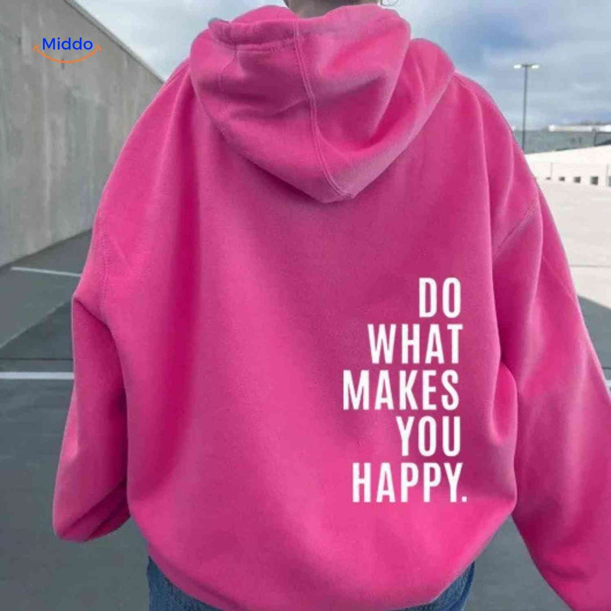 Oversized Hoodie met Motiverende Print Comfortabel Katoenen Sweater Streetwear Stijl Casual Unisex Mode | Sulvida