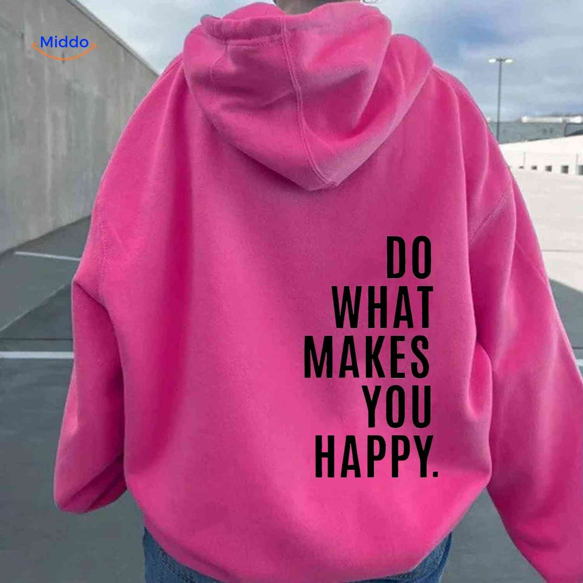 Oversized Hoodie met Motiverende Print Comfortabel Katoenen Sweater Streetwear Stijl Casual Unisex Mode | Sulvida