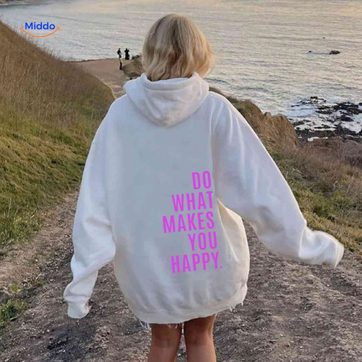 Oversized Hoodie met Motiverende Print Comfortabel Katoenen Sweater Streetwear Stijl Casual Unisex Mode | Sulvida