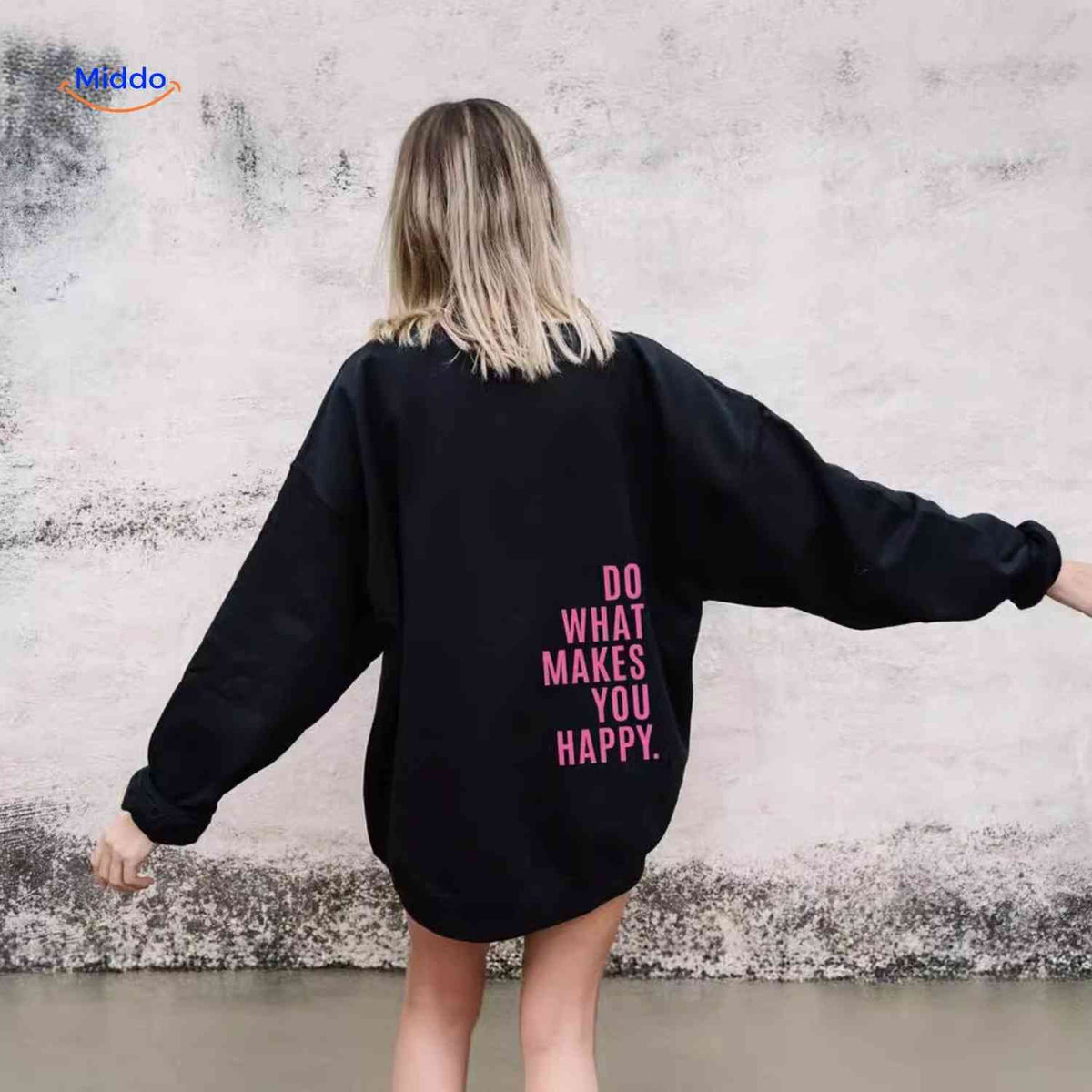 Oversized Hoodie met Motiverende Print Comfortabel Katoenen Sweater Streetwear Stijl Casual Unisex Mode | Sulvida