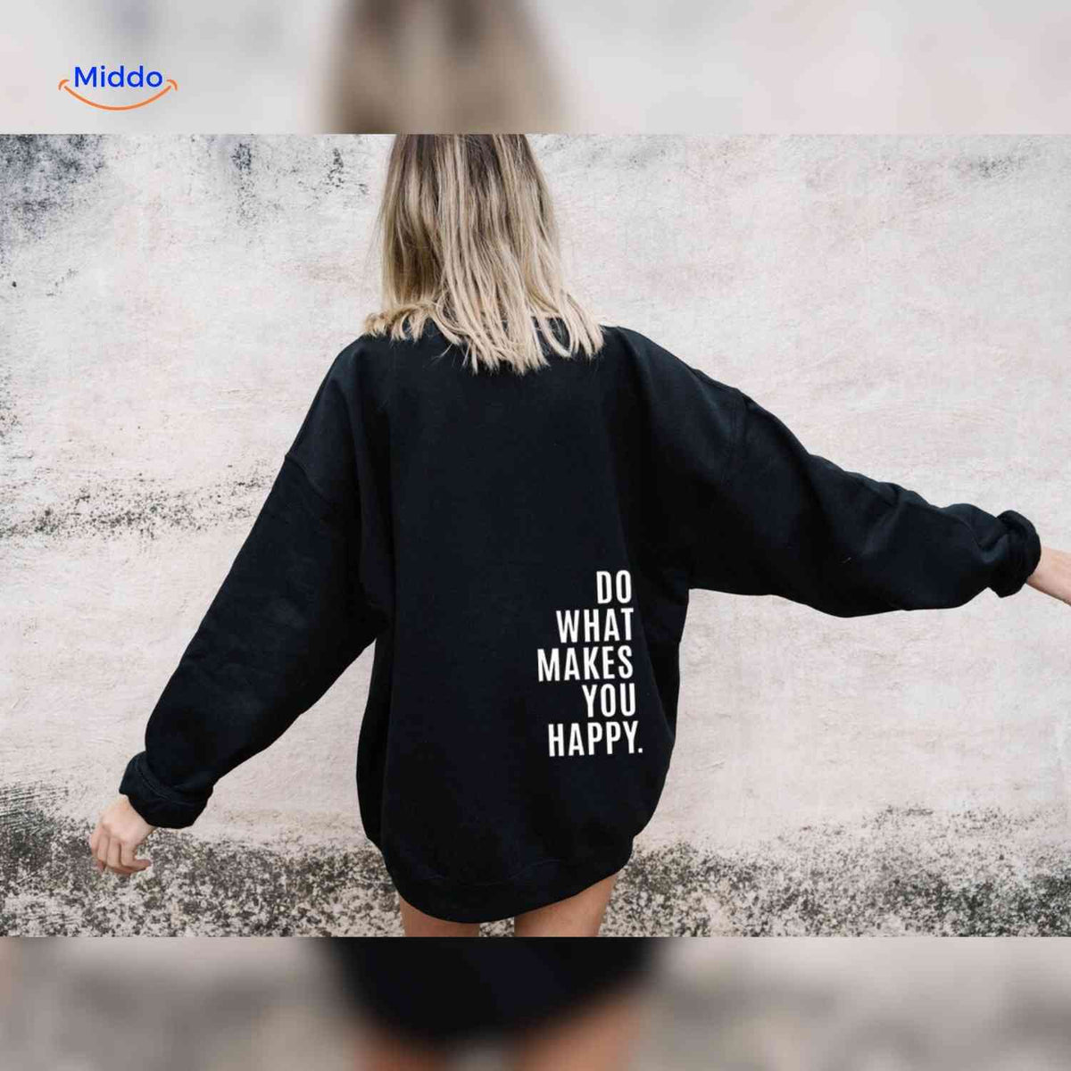Oversized Hoodie met Motiverende Print Comfortabel Katoenen Sweater Streetwear Stijl Casual Unisex Mode | Sulvida