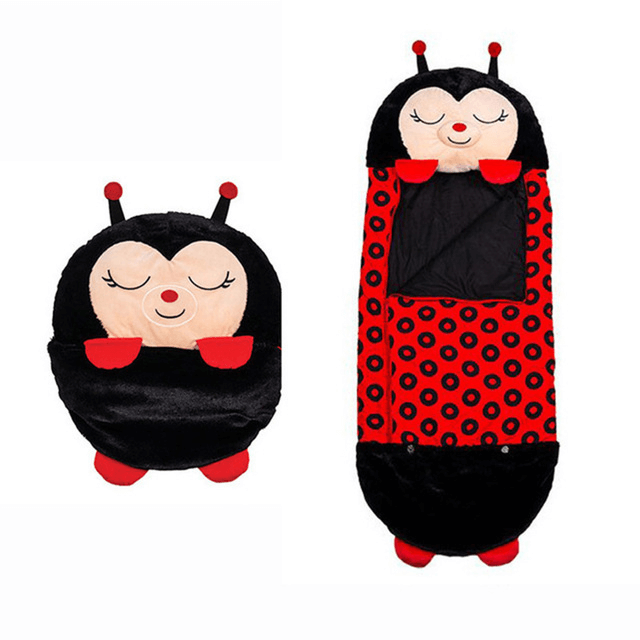 Knuffelslaapzak voor Kinderen – Haai, Eenhoorn, Panda & Meer – Zacht Warm Fleece – 3 Maten – Kamperen Logeren | Sulvida