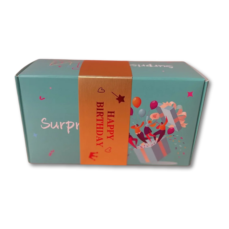 Cadeaubox met Verrassing Hartjesmotief – Luxe Geschenkdoos voor Speciale Momenten en Persoonlijke Boodschappen | Sulvida