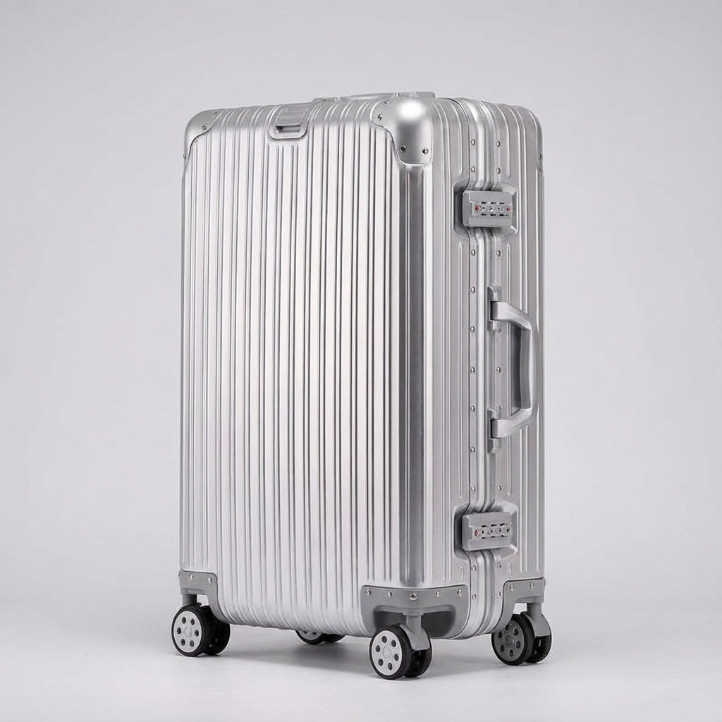 Hardshell Aluminium-Magnesium Reiskoffer Lichtgewicht met 4 Wielen Rolbagage TSA-Slot Handbagage Trolley | Sulvida