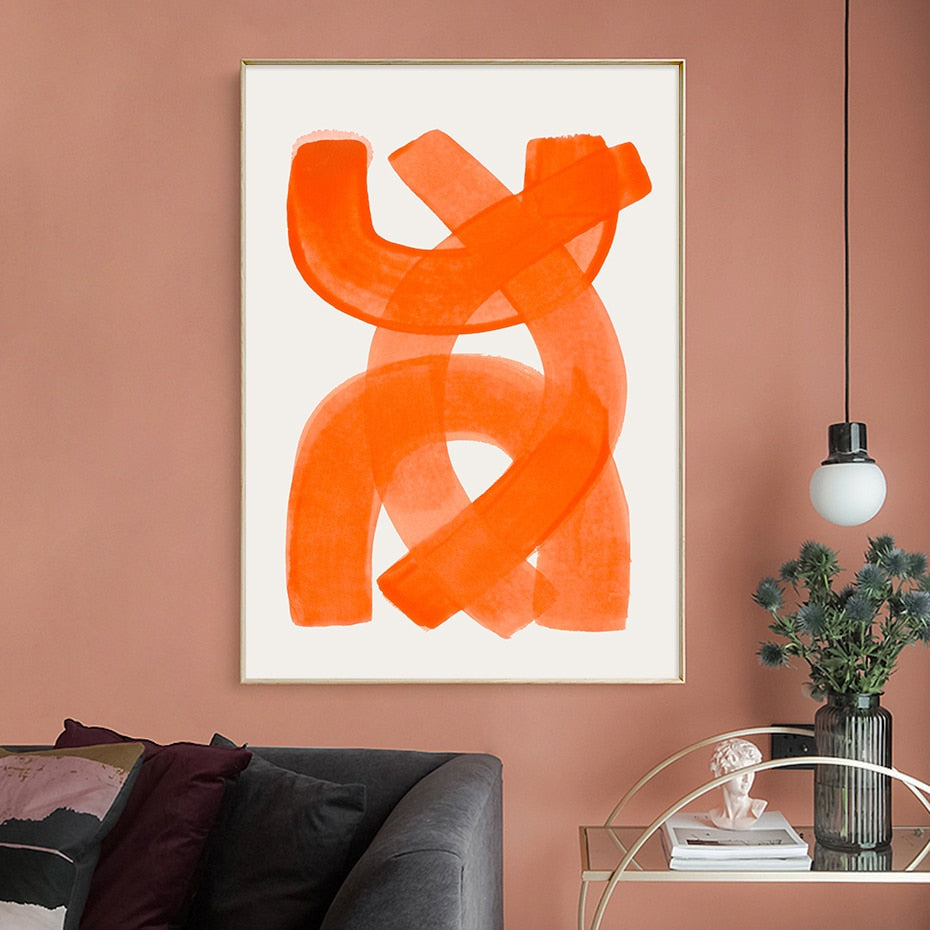 Canvasdoek met Kleurrijke Penseelstreken Wanddecoratie Abstract Modern Kunstwerk voor Woonkamer Slaapkamer | Sulvida