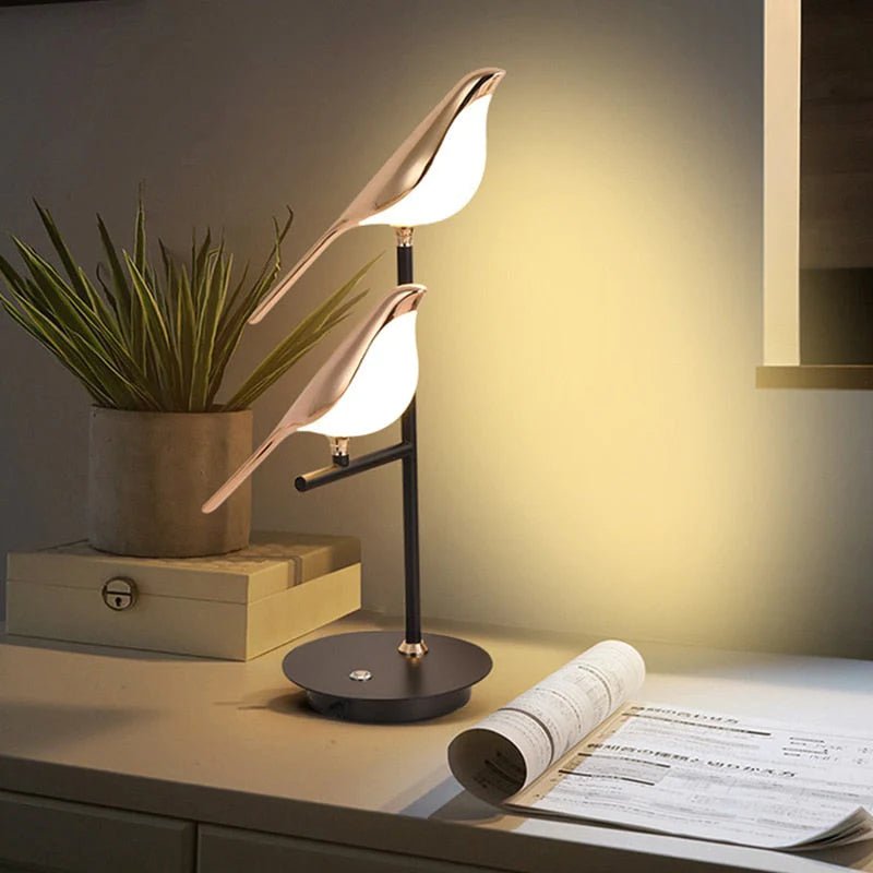 Wandlamp gouden vogels Nordic design LED interieurverlichting modern sfeerlicht woondecoratie warmwit | Sulvida