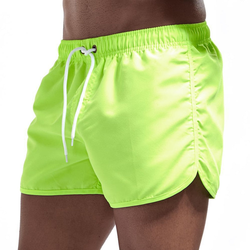 Heren Zwemshort Effen Kleur met Zakje en Verstelbaar Koord – Sneldrogend Badmode voor Strand en Zwembad – Comfortabel Zomerkleding | Sulvida