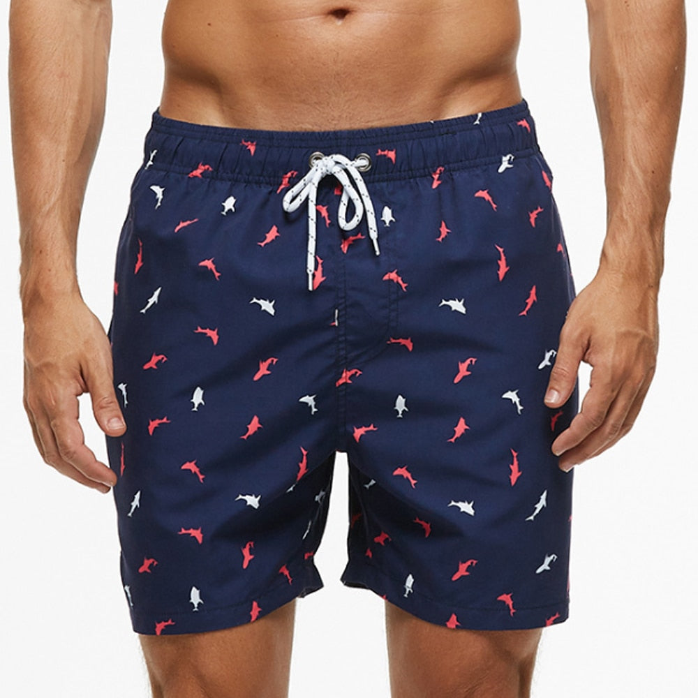 Heren Zwemshort met Tropisch Print en Verstelbaar Koord – Sneldrogende Strandbroek in 9 Varianten voor Zomer en Vakantie | Sulvida