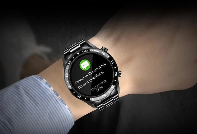 Premium Multifunctioneel Smartwatch met Bluetooth-belfunctie en Hartslagmonitor – Luxe Fitnesstracker voor iPhone & Android met Slaapanalyse en Stappenteller | Sulvida
