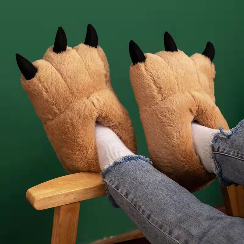 Berenpoot Sloffen Pluche Huisslippers Warm Comfortabel Antislip Unisex Pantoffels voor Binnen Herfst Winter | Sulvida