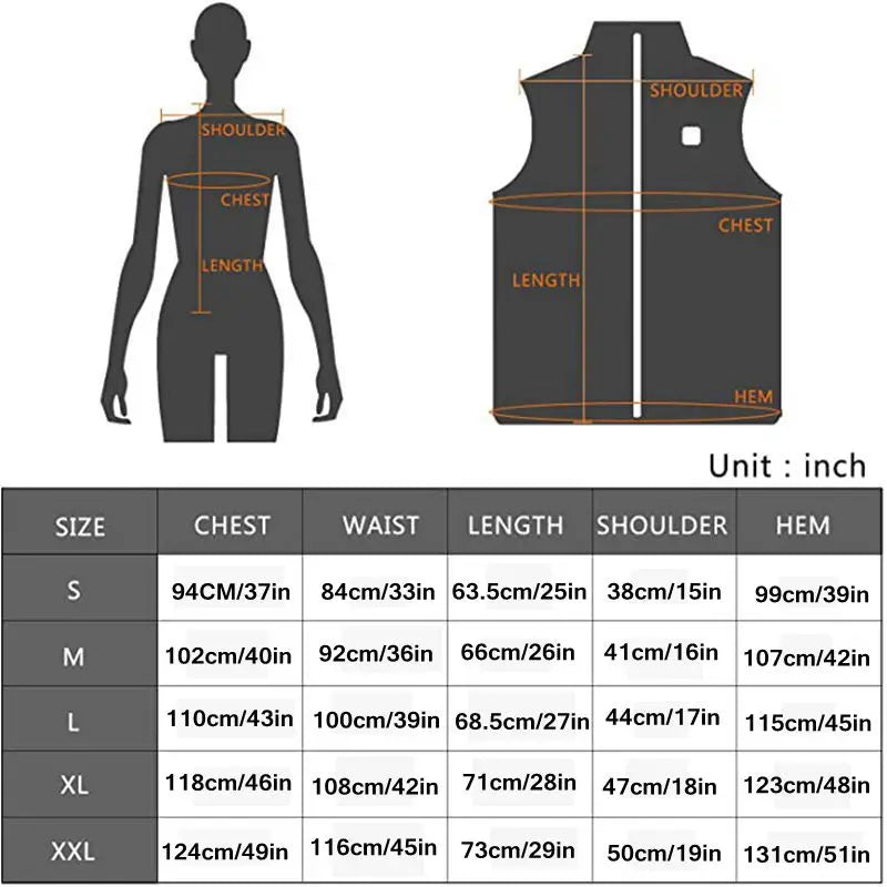 Verwarmde Damesvest met USB Aansluiting – Infraroodverwarming voor Rug, Buik en Taille – Comfortabel Herfst Winter Vest | Sulvida