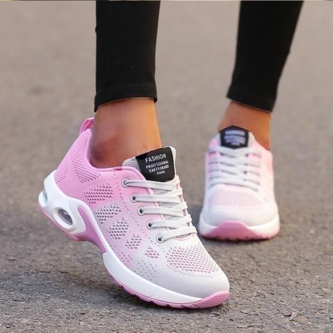 Ergonomische sneakers met verhoogde hiel ademend voor dames wandelen dagelijks comfort casual schoeisel | Sulvida