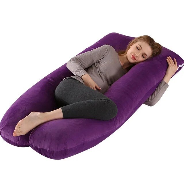 Lichaamskussen Zwangerschap Nek Rug Buik Ondersteuning Zijslaper Comfort Slaap Ontspanning Body Pillow | Sulvida