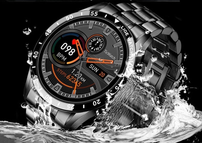 Premium Multifunctioneel Smartwatch met Bluetooth-belfunctie en Hartslagmonitor – Luxe Fitnesstracker voor iPhone & Android met Slaapanalyse en Stappenteller | Sulvida