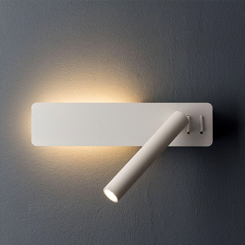 Draaibare LED Wandlamp voor Leeshoek bij het Bed – Verstelbaar Armatuur met Gerichte Lichtbundel – Moderne Design Wandverlichting Slaapkamer | Sulvida