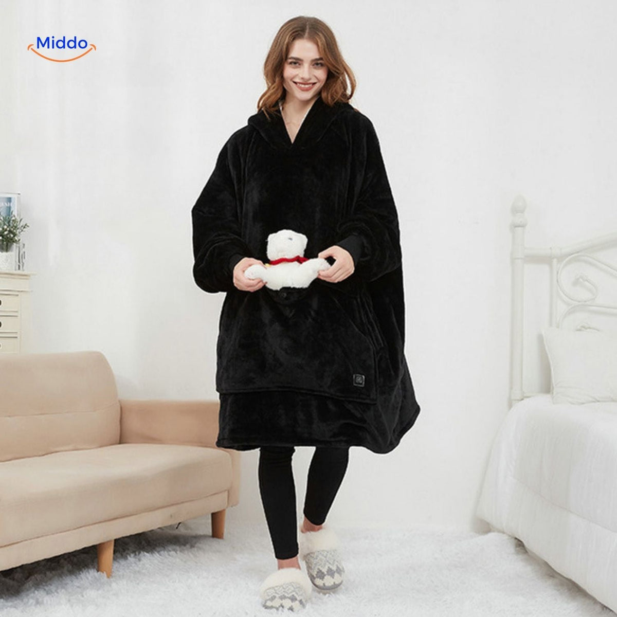 Pull chauffant avec chargement USB, 3 zones chauffantes, unisexe, vêtement chaud d'hiver noir, gris et bleu pour l'automne | Sulvida