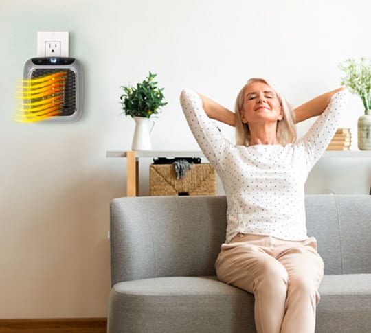 Radiateur céramique compact 800W avec télécommande – Chauffage d’appoint économe en énergie pour chambre | Sulvida