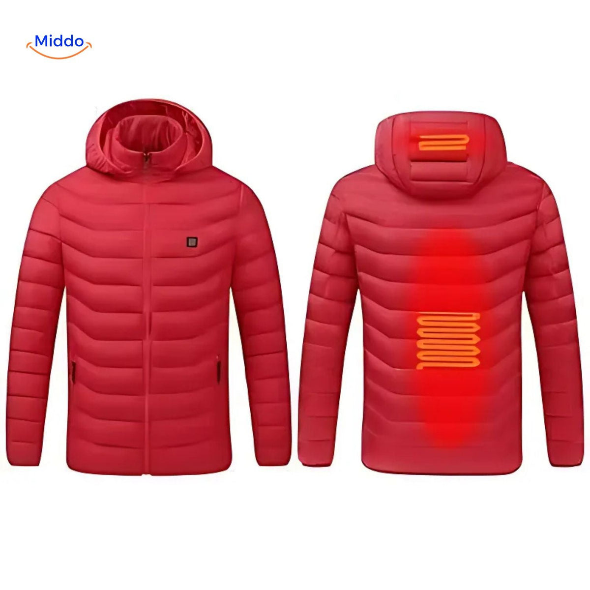 Verwarmde Winterjas Slim Fit Heren Warme Outdoor Jas Verstelbare Verwarming USB Oplaadbaar Winddicht | Sulvida