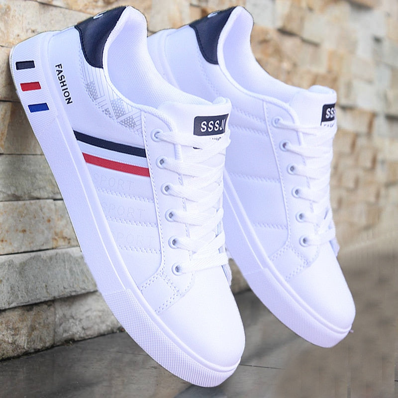 Comfortabele Herensneakers Sean – Sportieve Casual Schoenen met Zachte Zool – Perfecte Dagelijkse Sneaker voor Heren in Wit, Zwart of met Gekleurde Details – Gemakkelijk te Combineren met Elke Look | Sulvida