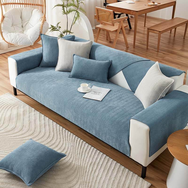 Chenille Bankhoes voor Huisdieren Beschermend Waterafstotend Antislip Bank Sofa Cover Meerdere Maten | Sulvida