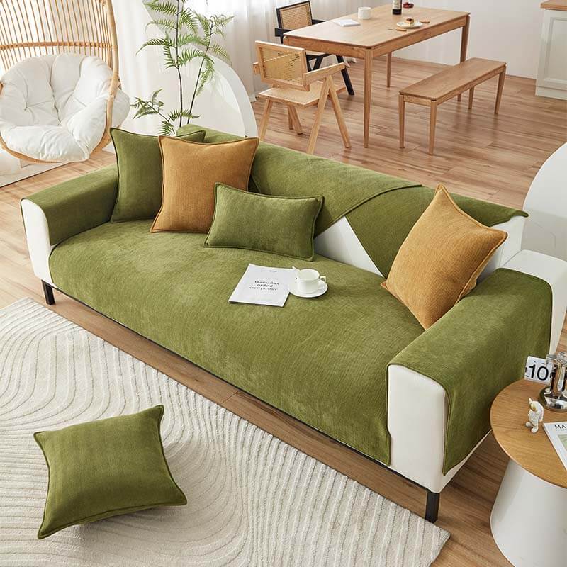 Chenille Bankhoes voor Huisdieren Beschermend Waterafstotend Antislip Bank Sofa Cover Meerdere Maten | Sulvida