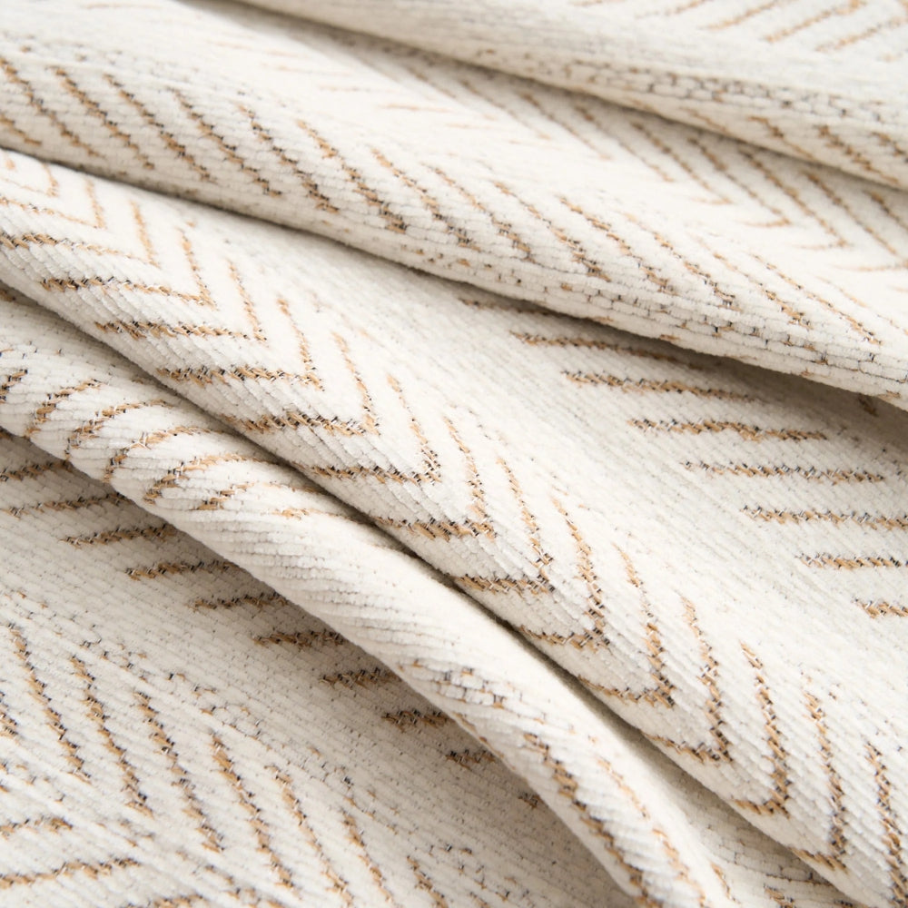 Chenille Bankhoes Visgraat Franjes Antislip Bescherming Stijlvol Huisdierenproof Machinewasbaar Meubelbeschermer | Sulvida