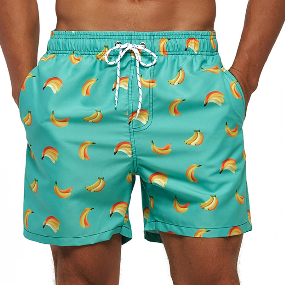 Heren Zwemshort met Tropisch Print en Verstelbaar Koord – Sneldrogende Strandbroek in 9 Varianten voor Zomer en Vakantie | Sulvida