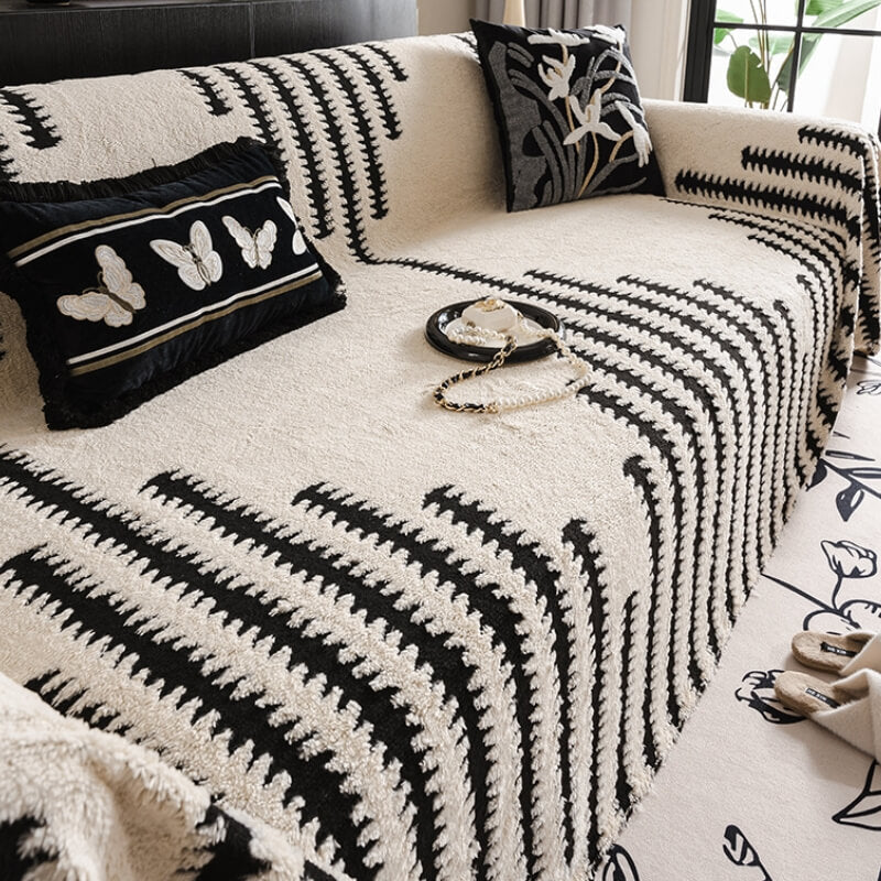 Beschermhoes Bank Pluche Huisdieren Wasbaar Antislip Afneembaar Meubelbeschermer Woonkamer Sofa 180x180cm | Sulvida