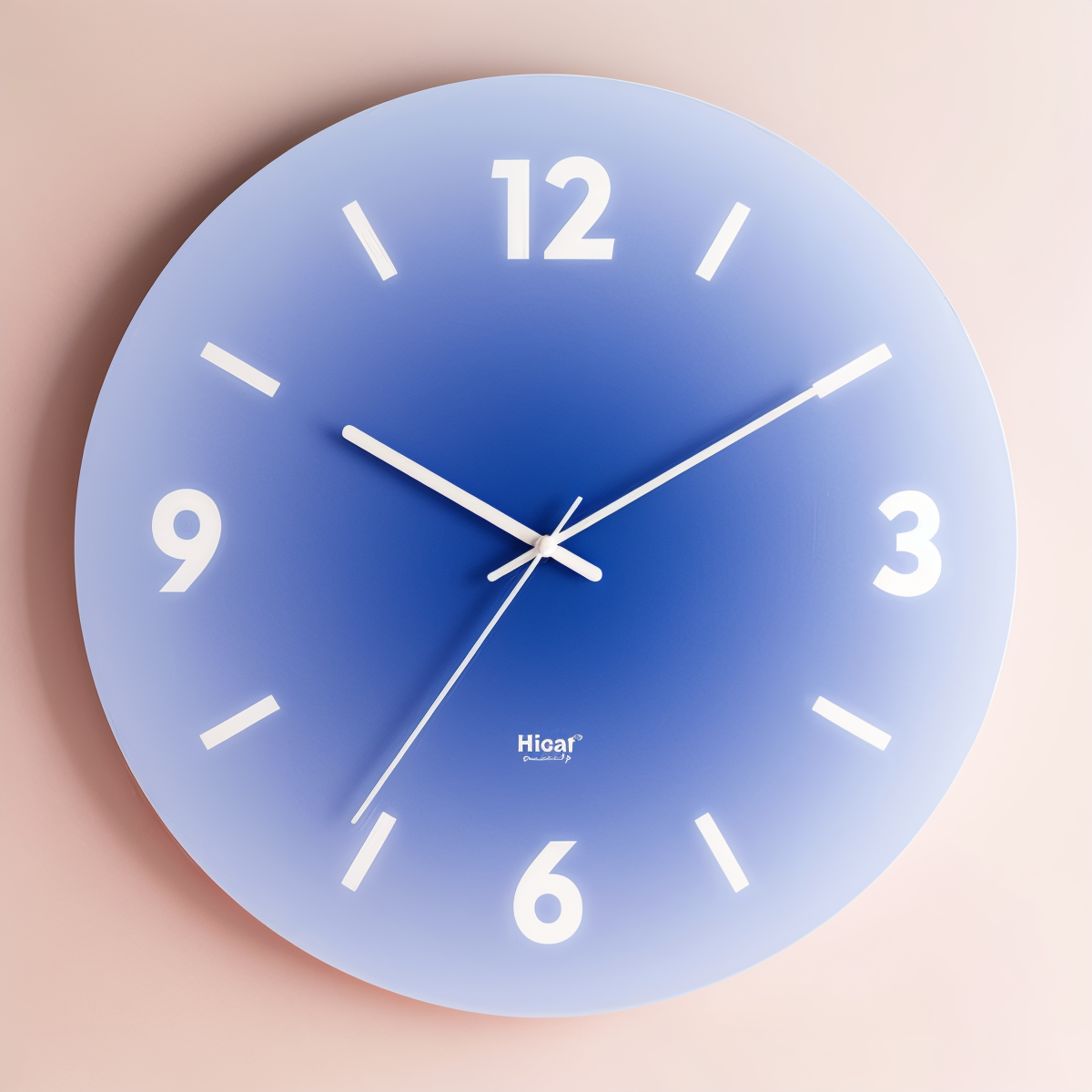 Horloge murale ronde en verre, silencieuse, à dégradé de couleurs, diamètre 30 cm ou 35 cm, design moderne pour salon et bureau | Sulvida
