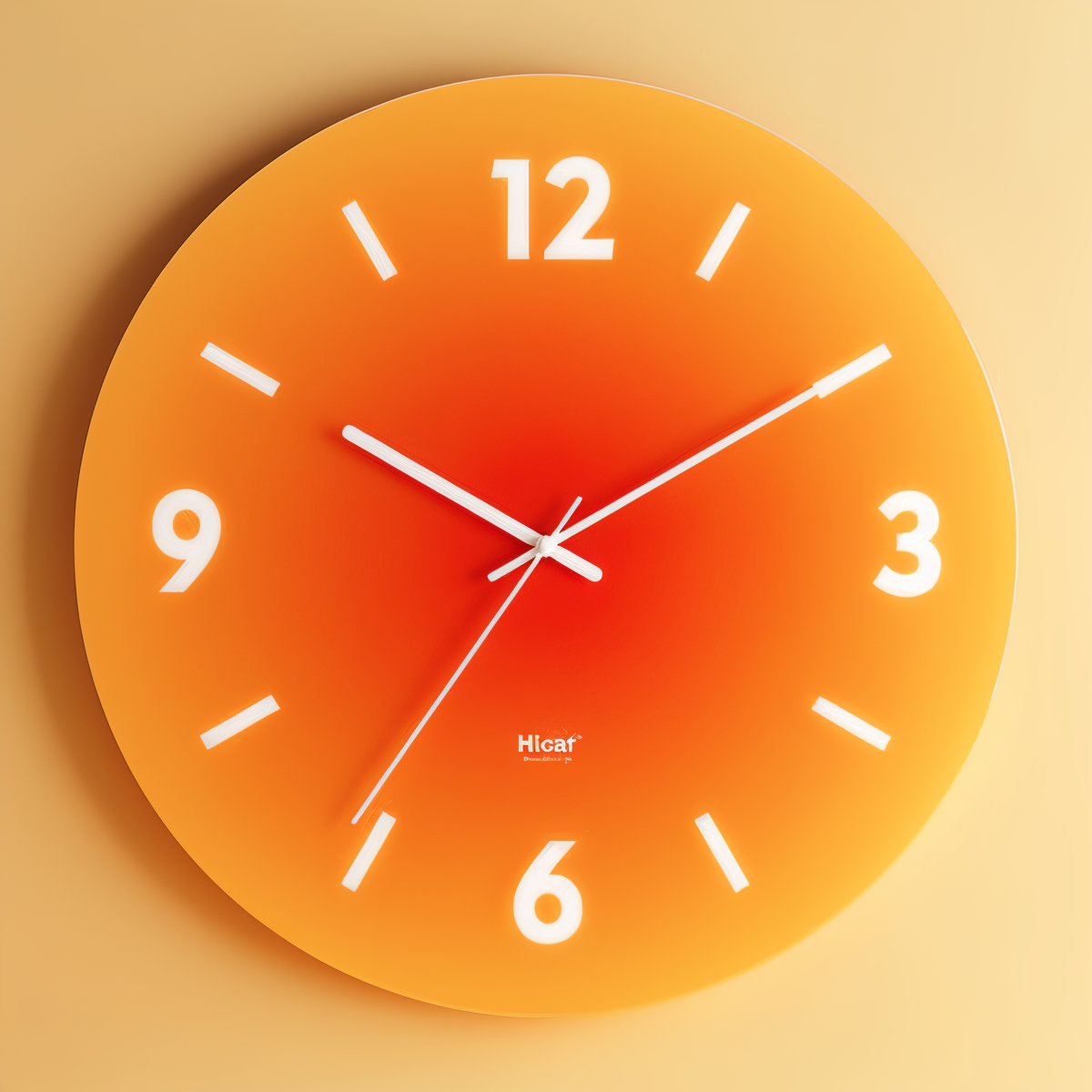 Horloge murale ronde en verre, silencieuse, à dégradé de couleurs, diamètre 30 cm ou 35 cm, design moderne pour salon et bureau | Sulvida