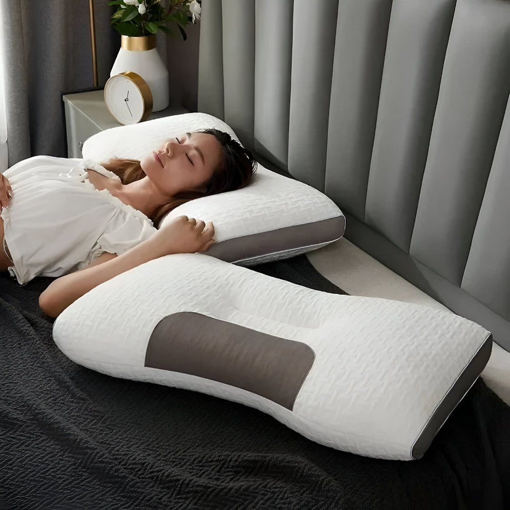 Ergonomisch nekkussen met nekondersteuning – 48 × 74 cm orthopedisch slaapkussen voor optimale nachtrust | Sulvida