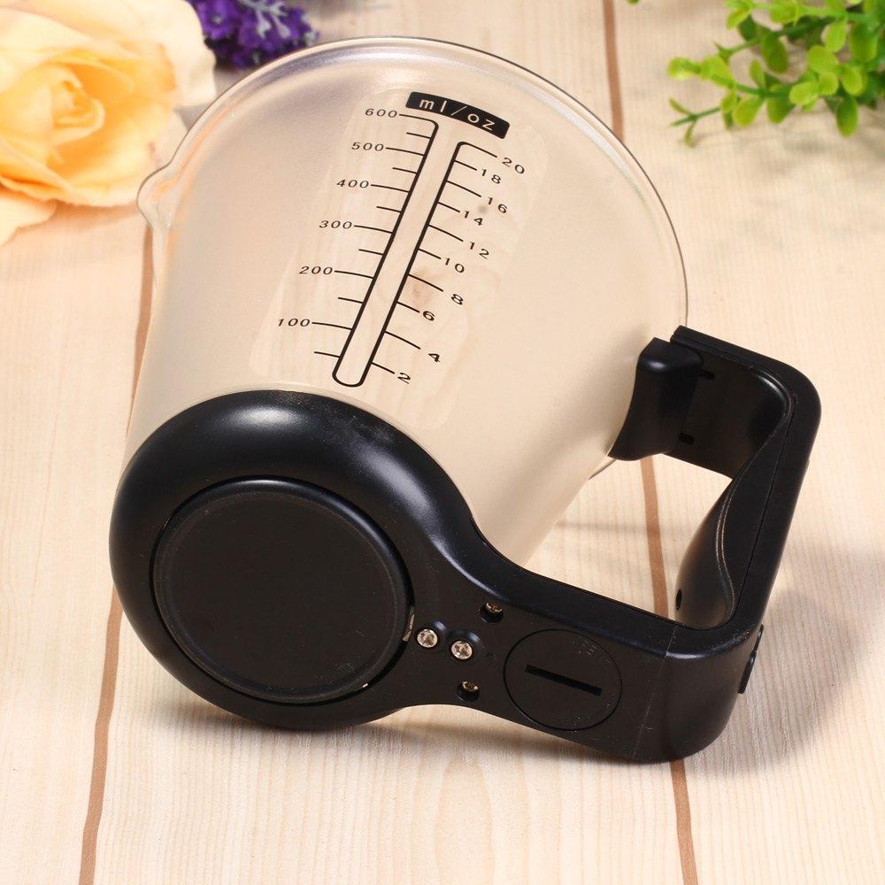 Digitale Meetbeker met Keukenweegschaal 1000 gram Precisie Kook Bakaccessoire Zwart Transparant Groen Display | Sulvida